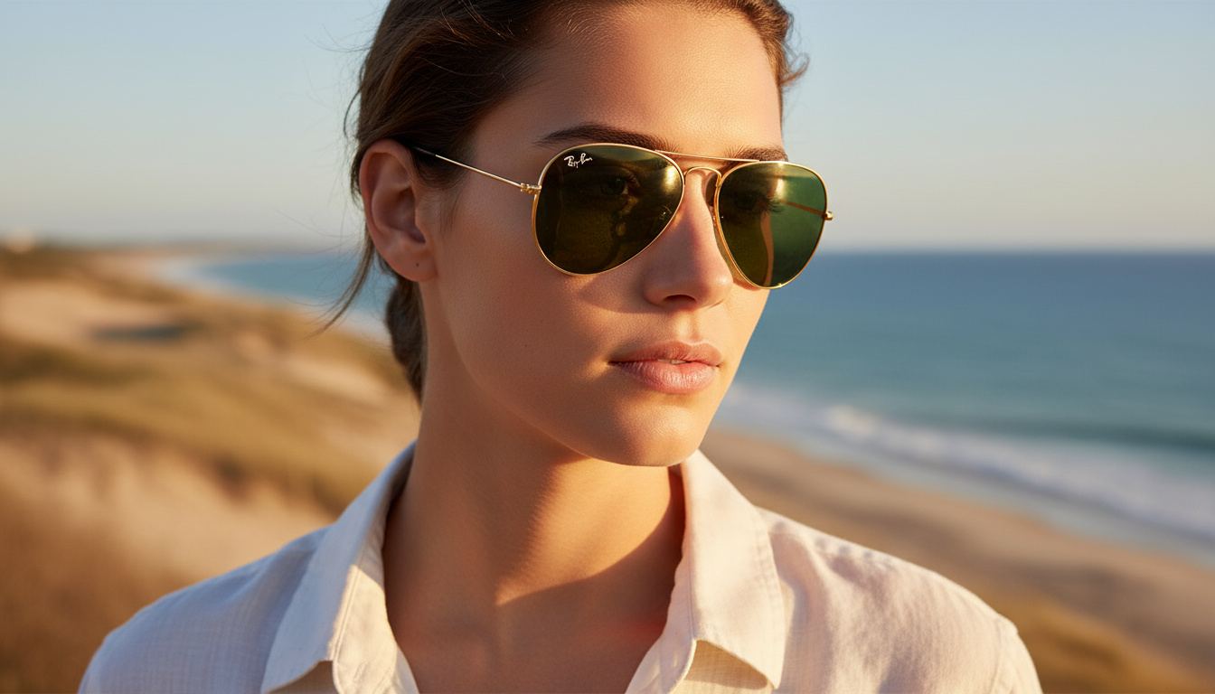 Vorderansicht Ray-Ban AVIATOR LARGE METAL (RB3025 - 001)