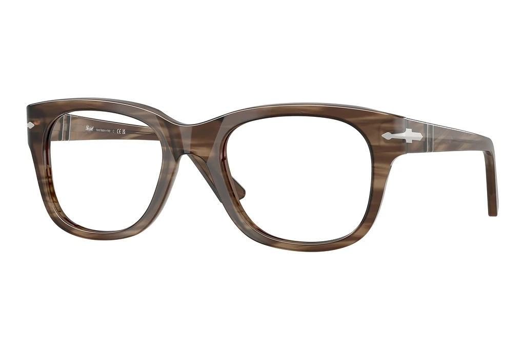 Persol   PO3372V 1208 Striped Brown Persol   PO3372V 1208 Striped Brown