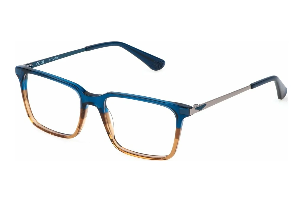 Police VK142 01BA BLUE+SHINY BROWN Police VK142 01BA BLUE+SHINY BROWN