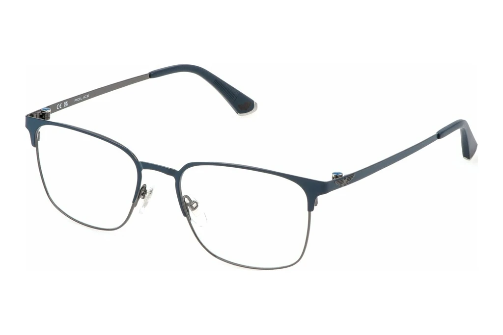 Police   VPLP14 0K53 SHINY GUN W/SHINY BLUE PARTS Police   VPLP14 0K53 SHINY GUN W/SHINY BLUE PARTS