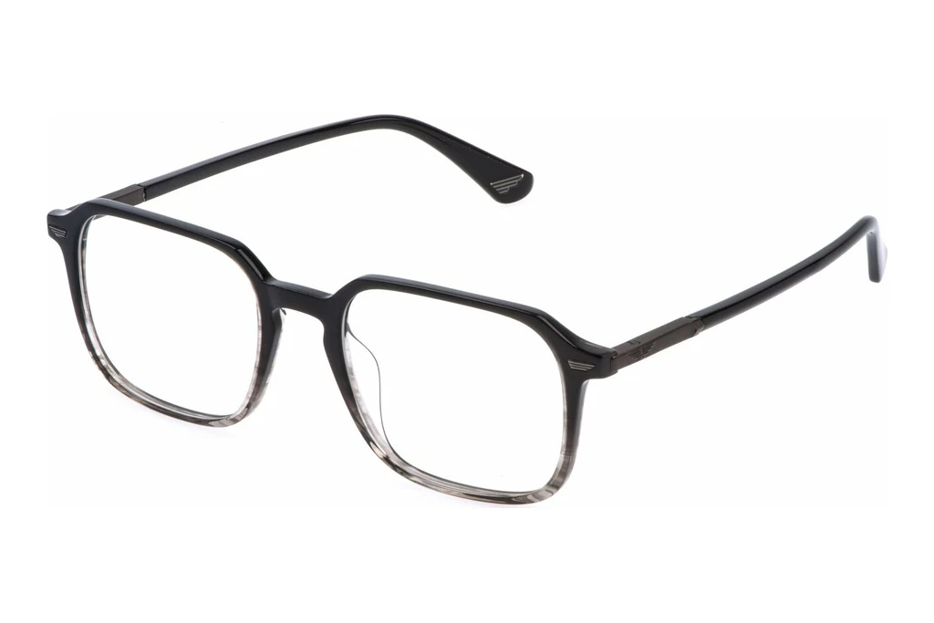 Police   VPLQ69 01EX SHINY STRIPED GREY Police   VPLQ69 01EX SHINY STRIPED GREY