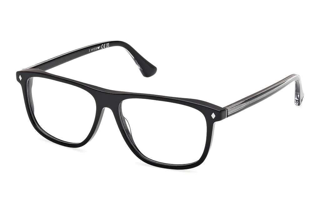 Web Eyewear WE5456 005 Schwarz/Einfarbig Web Eyewear WE5456 005 Schwarz/Einfarbig