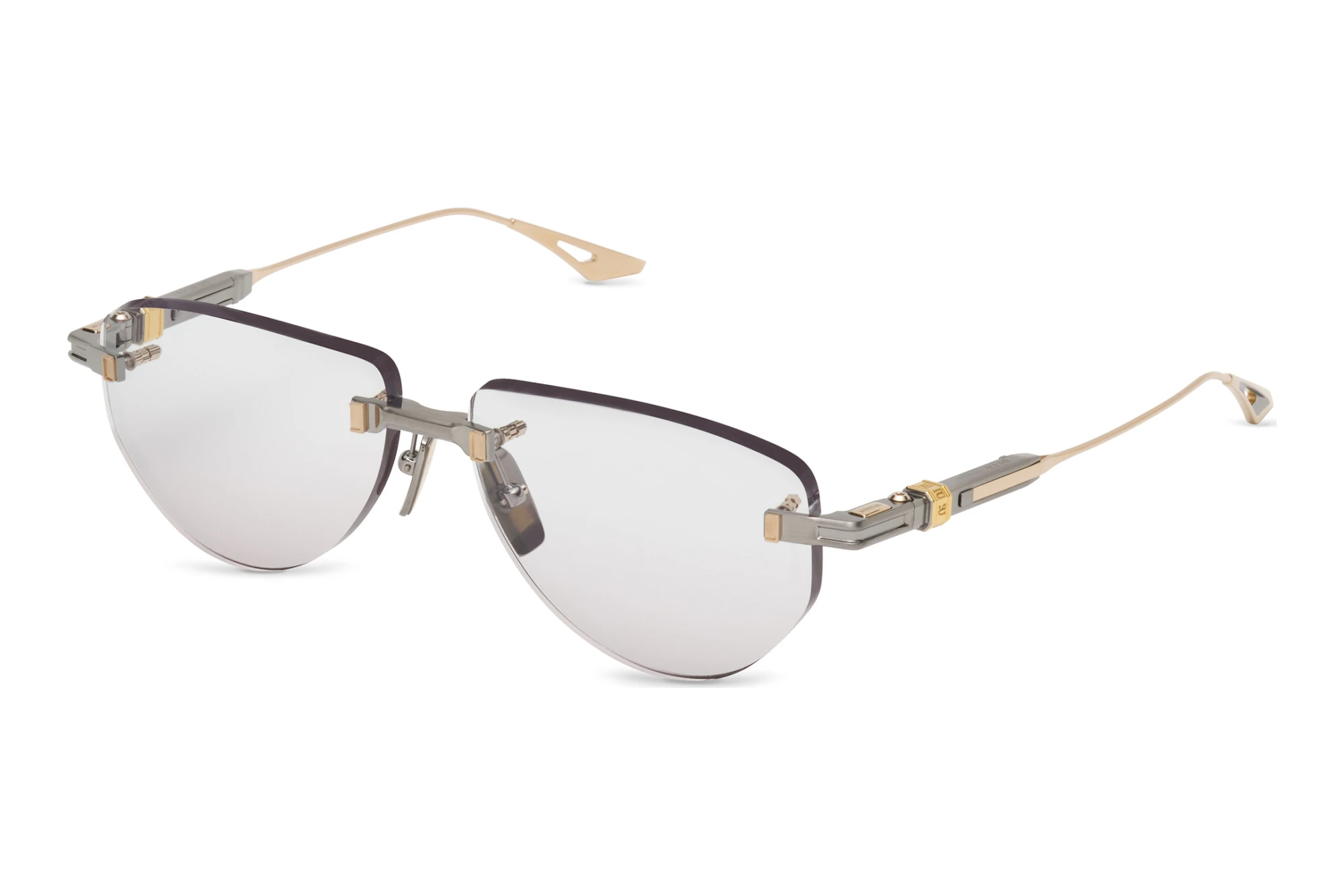 DITA-EPILUXURY DEX-023 01A BRUSHED RAW TITANIUM - WHITE GOLD DITA-EPILUXURY DEX-023 01A BRUSHED RAW TITANIUM - WHITE GOLD