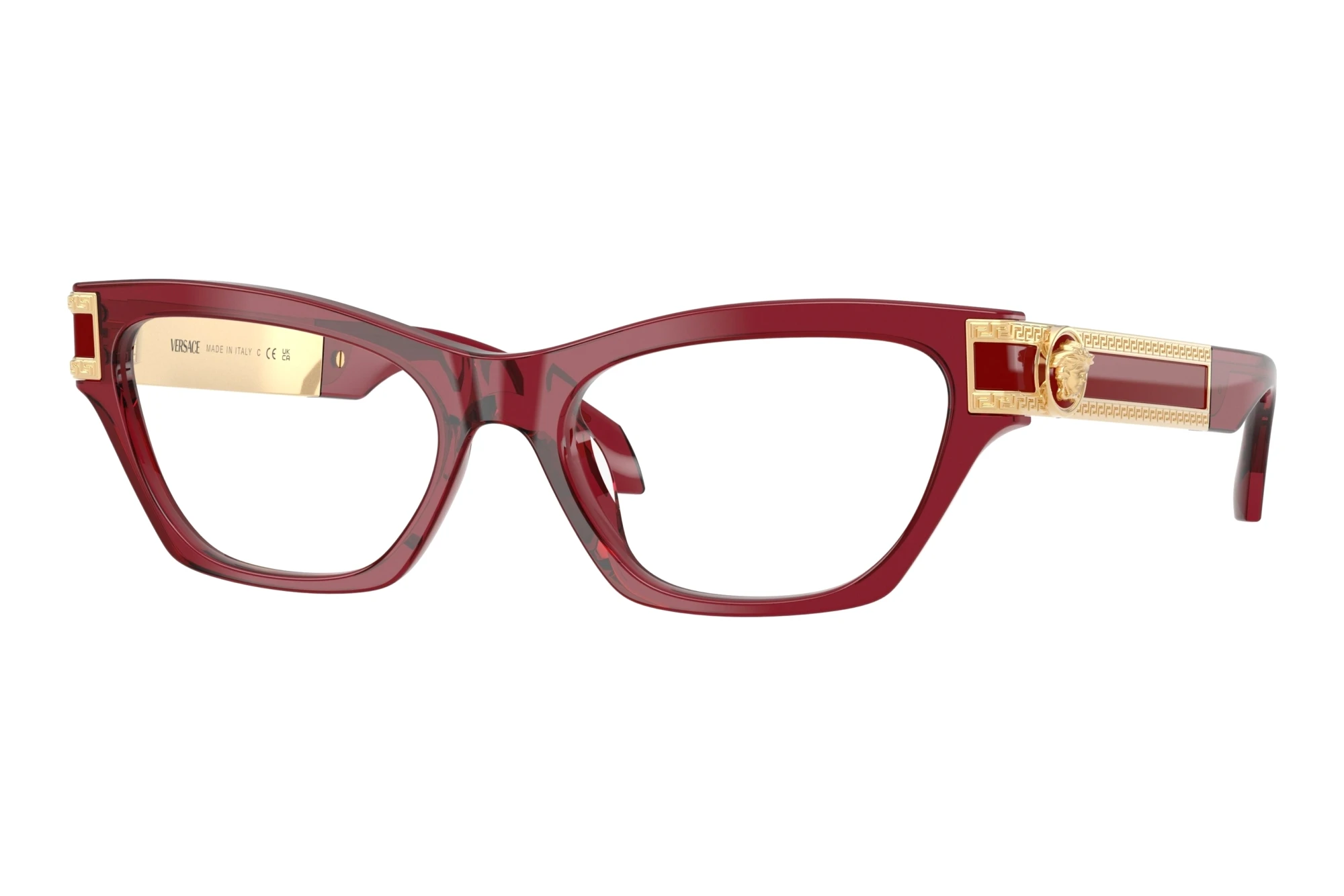 Versace VE3396U 388 Transparent Red Versace VE3396U 388 Transparent Red