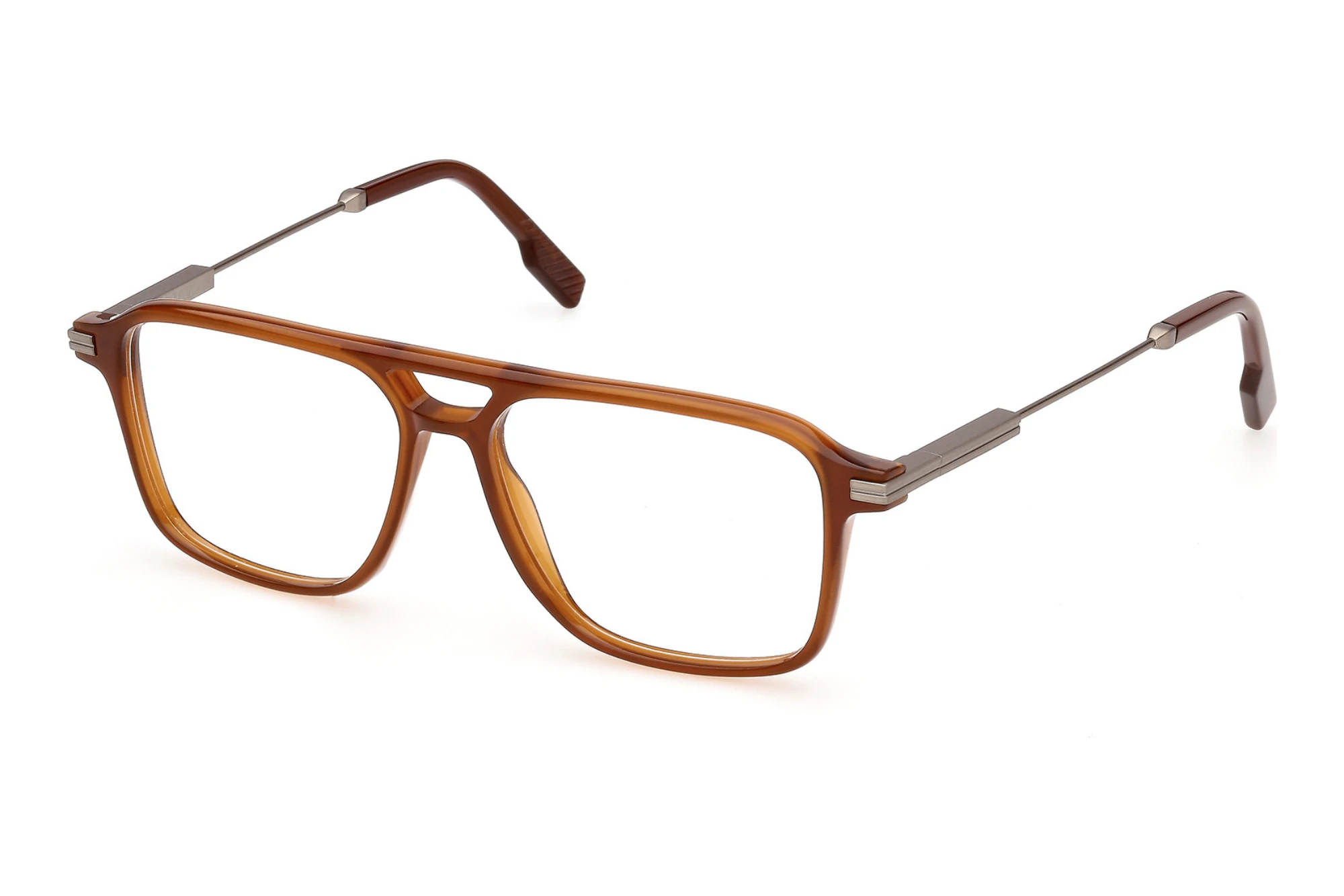 Zegna EZ5360 045 Glänzend Hellbraun Zegna EZ5360 045 Glänzend Hellbraun