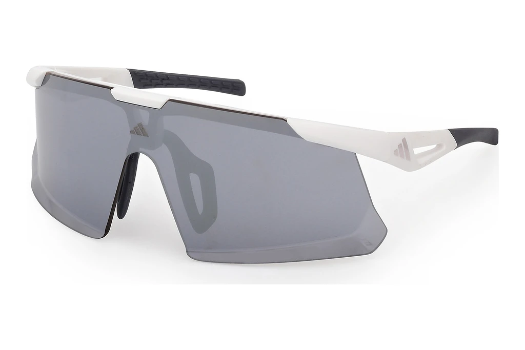 Adidas SP0107 21C grau verspiegeltMatt Weiss Adidas SP0107 21C grau verspiegeltMatt Weiss