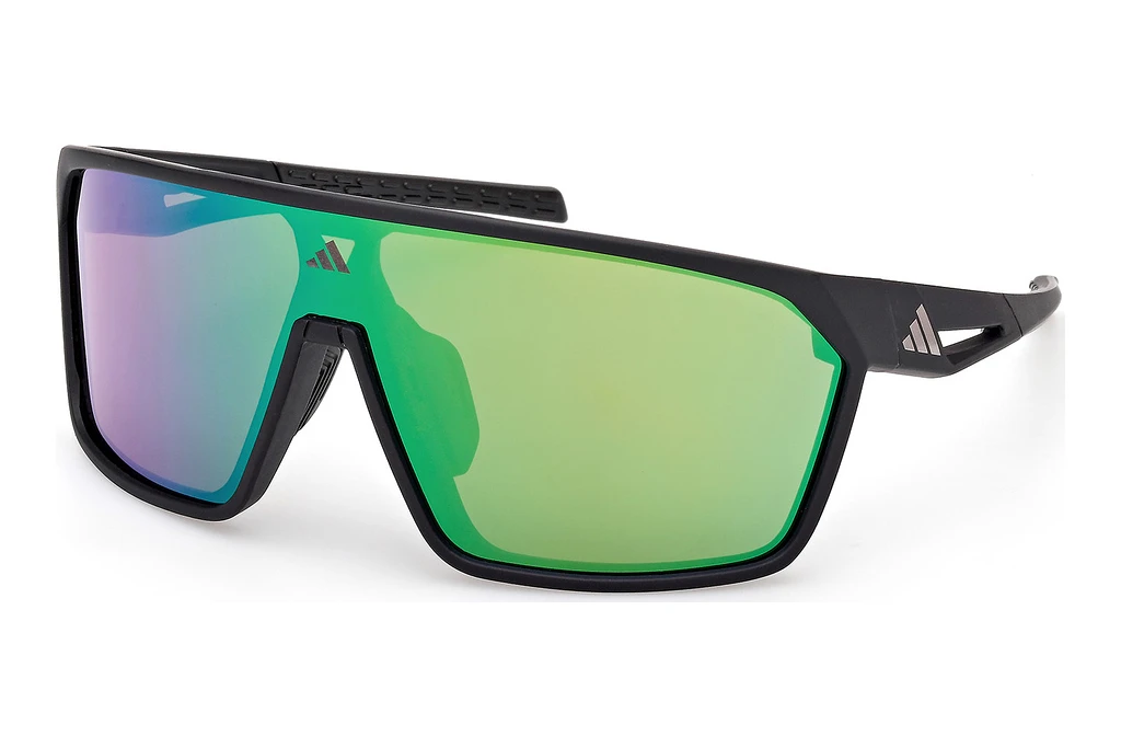 Adidas SP0108 02Q grün verspiegeltMatt Schwarz Adidas SP0108 02Q grün verspiegeltMatt Schwarz