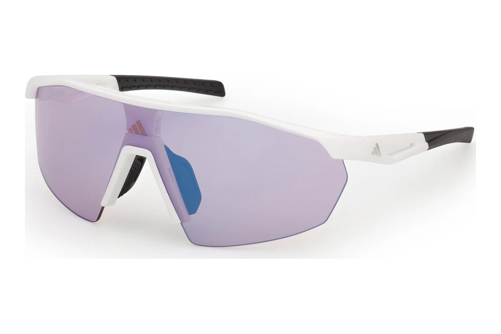 Adidas SP0116 21X blau verspiegeltMatt Weiss Adidas SP0116 21X blau verspiegeltMatt Weiss