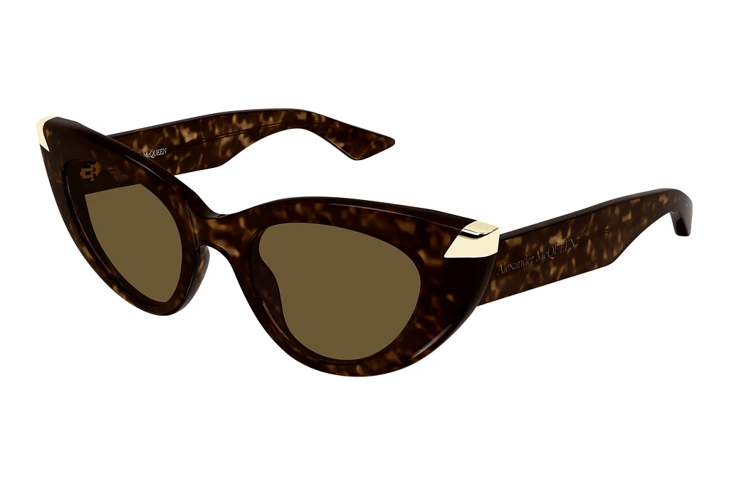 Alexander McQueen AM0442S 003 HAVANA Alexander McQueen AM0442S 003 HAVANA