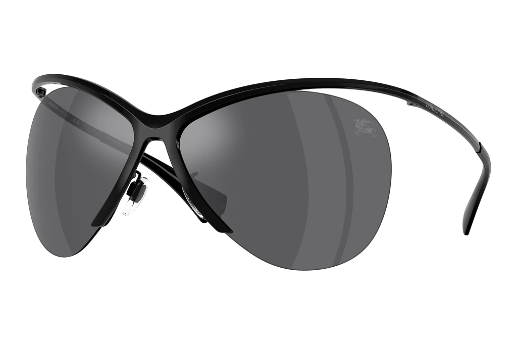 Burberry BE3168 10016G Grey Mirror SilverBlack Burberry BE3168 10016G Grey Mirror SilverBlack