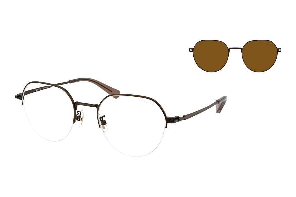 Coach HC7179 947183 Brown Solid PolarSatin Brown Coach HC7179 947183 Brown Solid PolarSatin Brown