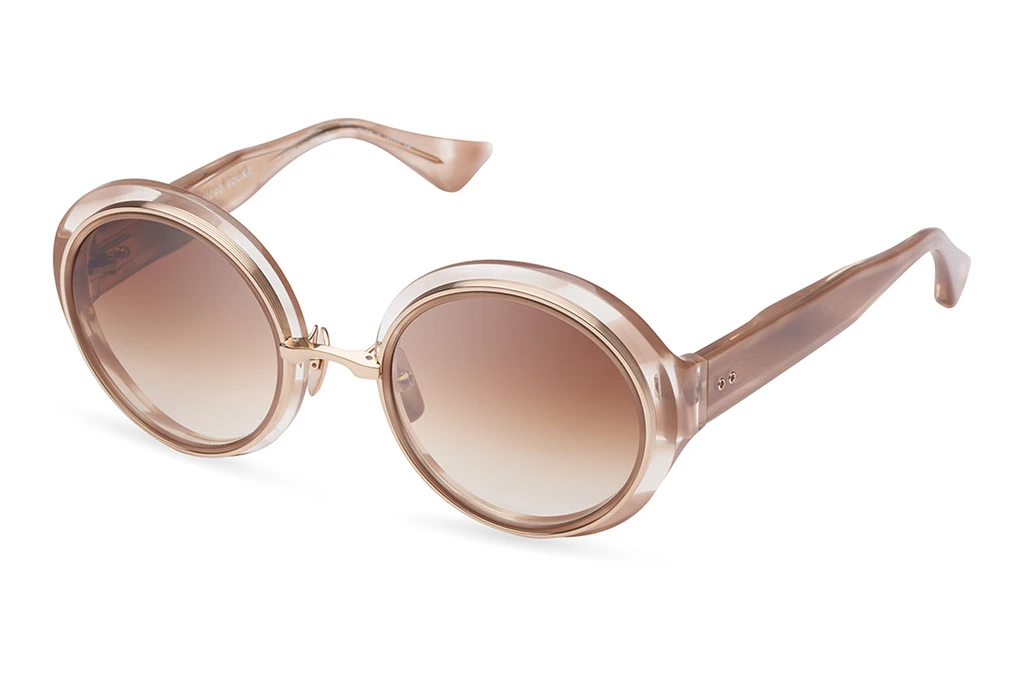 DITA   DTS-406 02A Dark Brown to Clear GradientDusty Pink Swirl-White Gold DITA   DTS-406 02A Dark Brown to Clear GradientDusty Pink Swirl-White Gold