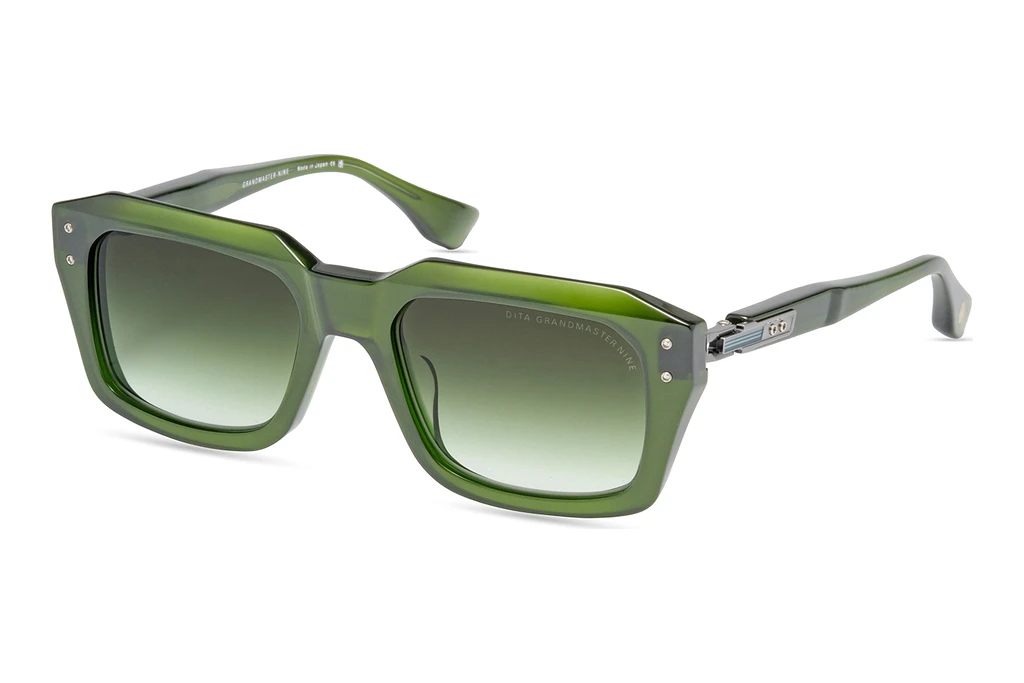 DITA   DTS-464 03A DARK GREEN TO CLEAR GRADIENTCRYSTAL BLACK MOSS - ANTIQUE SILVER DITA   DTS-464 03A DARK GREEN TO CLEAR GRADIENTCRYSTAL BLACK MOSS - ANTIQUE SILVER