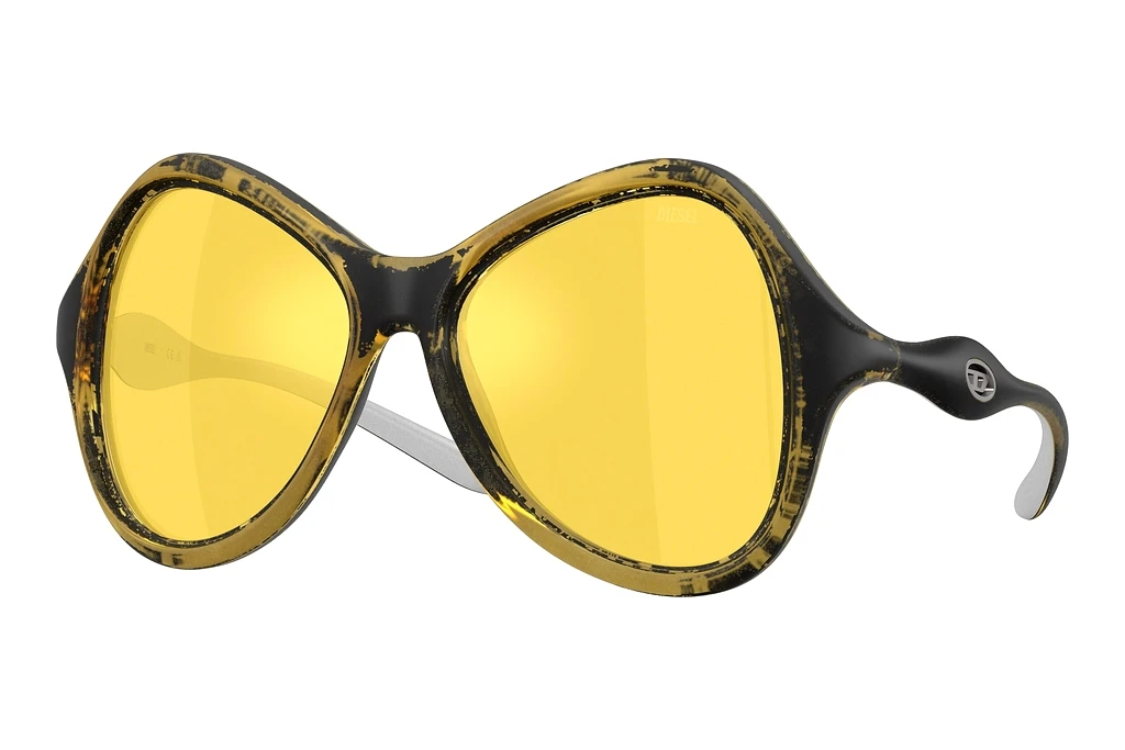 Diesel DL3010U 2030V9 Mirror YellowYellow Metallic Diesel DL3010U 2030V9 Mirror YellowYellow Metallic