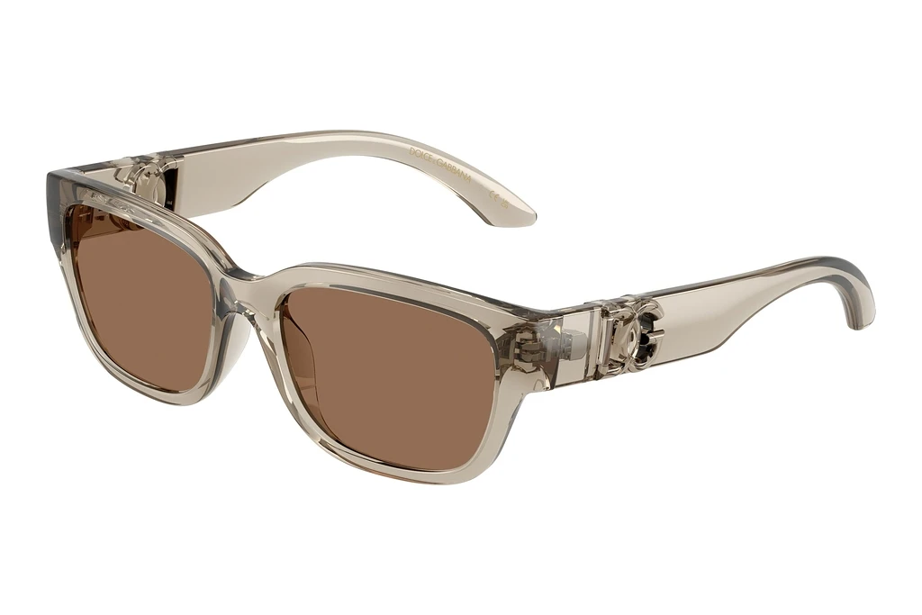 Dolce & Gabbana   DX6009 329173 Dark BrownTransparent Beige Dolce & Gabbana   DX6009 329173 Dark BrownTransparent Beige