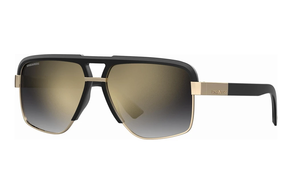 Dsquared2   D2 0084/S 2M2/FQ GREY SHADED GOLD MIRRORSCHWARZ Dsquared2   D2 0084/S 2M2/FQ GREY SHADED GOLD MIRRORSCHWARZ