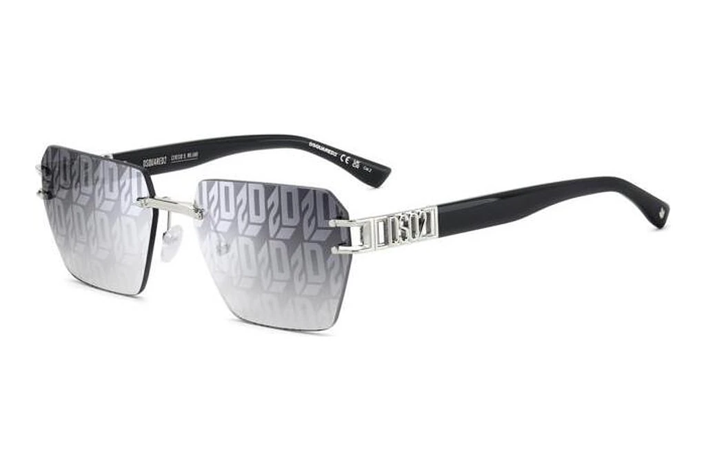 Dsquared2 D2 0173/S 010/MD GREY TOP LINEAR MIRROR SILVERGRAU Dsquared2 D2 0173/S 010/MD GREY TOP LINEAR MIRROR SILVERGRAU