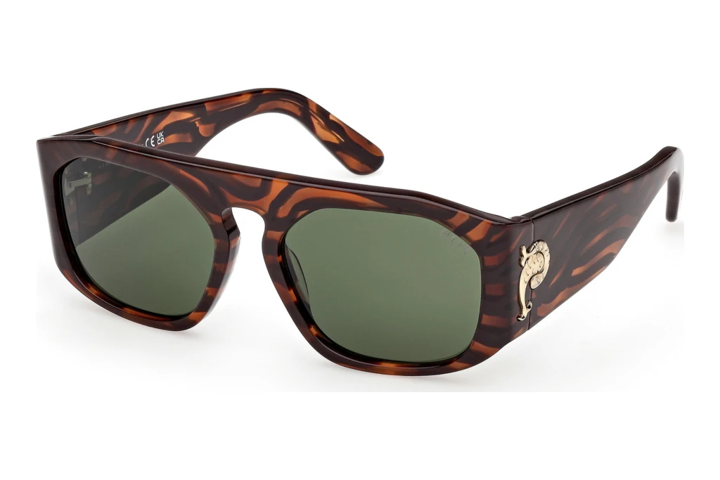 Emilio Pucci EP0242 56N grünHavanna/Gestreift Emilio Pucci EP0242 56N grünHavanna/Gestreift