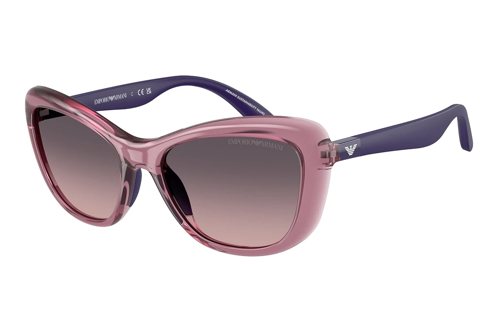 Emporio Armani   EK4004 537646 Pink Gradient GreyShiny Transparent Lillac Emporio Armani   EK4004 537646 Pink Gradient GreyShiny Transparent Lillac