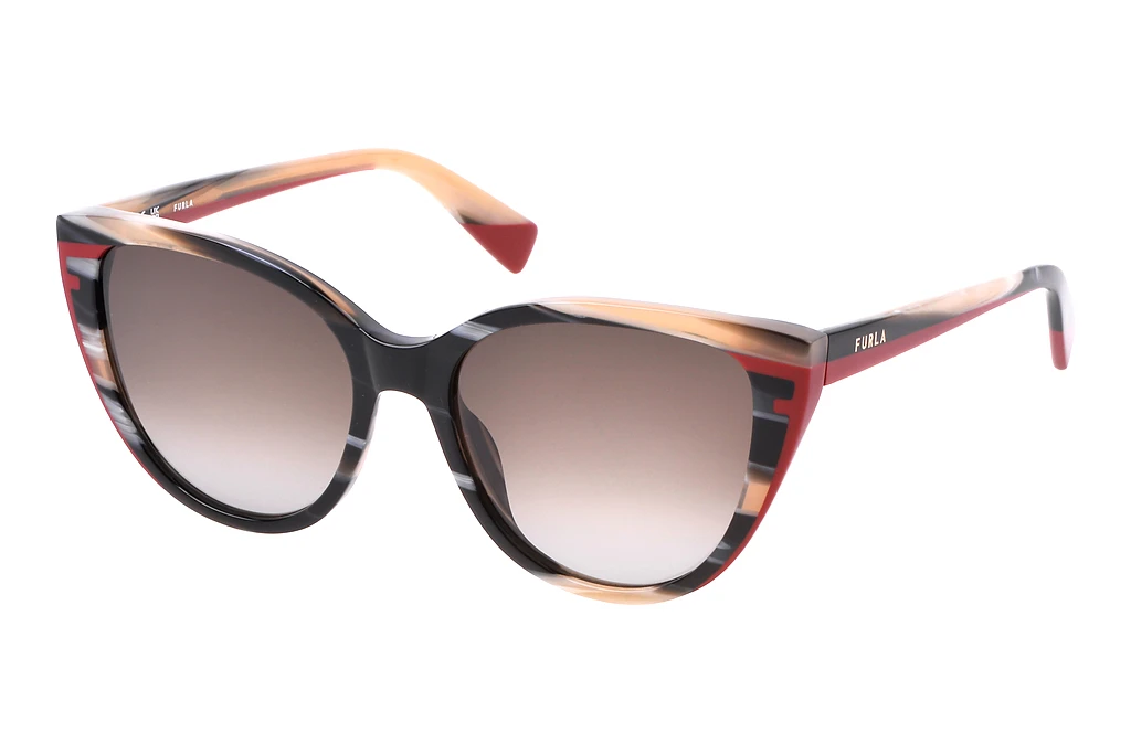 Furla   SFU783 05GZ BROWN GRADIENTBEIGE HORN+BLACK Furla   SFU783 05GZ BROWN GRADIENTBEIGE HORN+BLACK