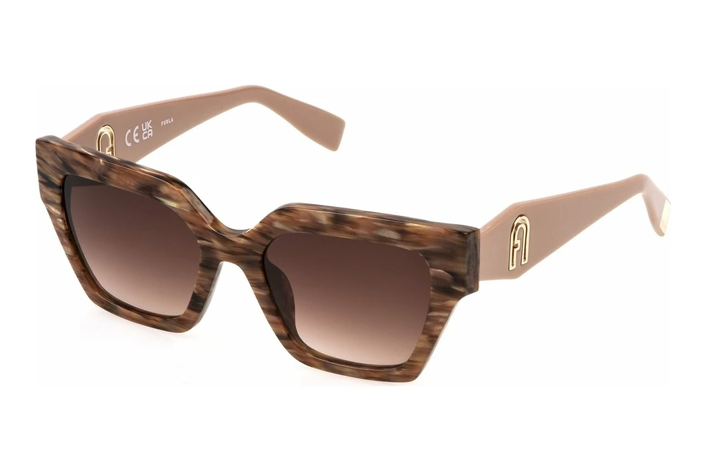 Furla   SFU811 06YH BROWN GRADIENTSHINY STRIPED BROWN Furla   SFU811 06YH BROWN GRADIENTSHINY STRIPED BROWN