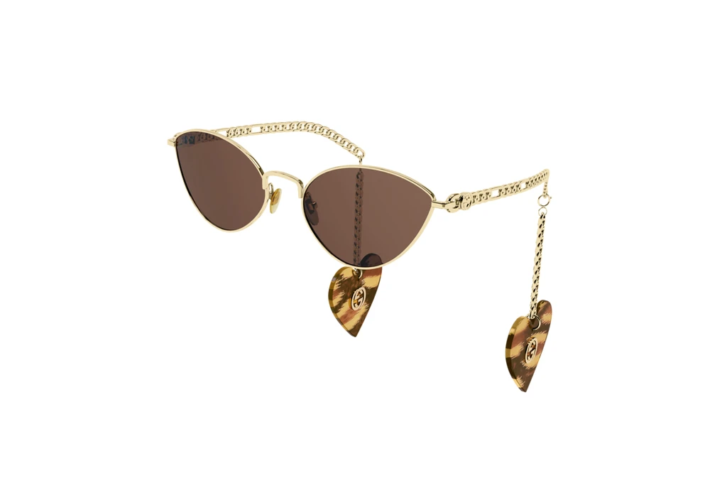 Gucci GG0977S 002 BROWNgold-gold-brown Gucci GG0977S 002 BROWNgold-gold-brown