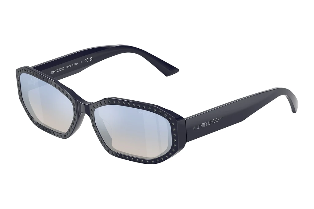 Jimmy Choo JC5021BU 5016V6 Clear Gradient Blue Mirror SilverBlue/Silver Night Jimmy Choo JC5021BU 5016V6 Clear Gradient Blue Mirror SilverBlue/Silver Night