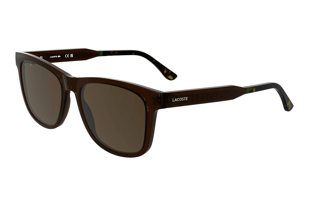 Lacoste   L6060S 210 BROWN TRANSPARENT DARK BROWN Lacoste   L6060S 210 BROWN TRANSPARENT DARK BROWN