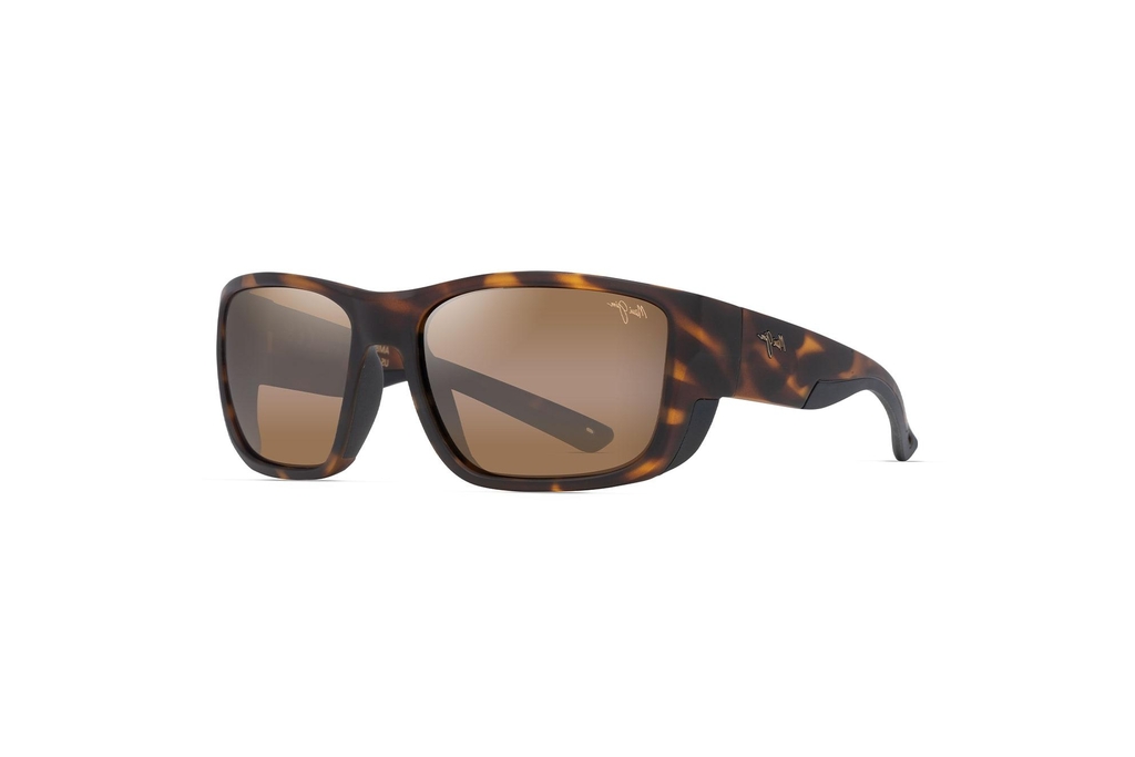 Maui Jim Amberjack H896-10 HCL® BronzeMatte Tortoise w/Black Rubber Maui Jim Amberjack H896-10 HCL® BronzeMatte Tortoise w/Black Rubber