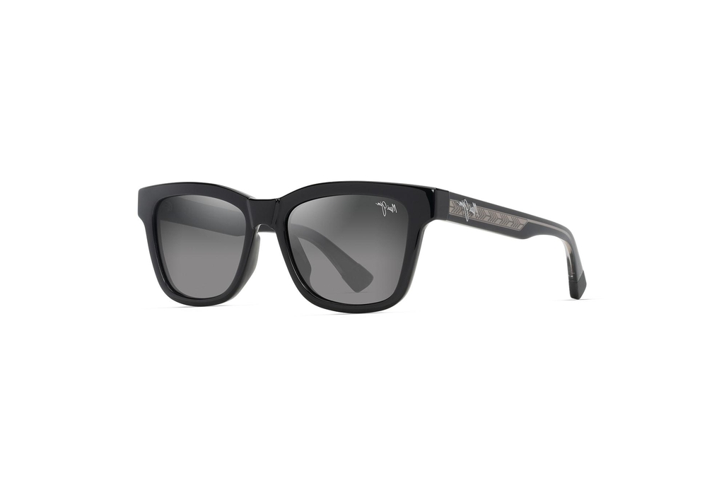 Maui Jim Hanohano GS644-14A Neutral GreyShiny Black w/Trans Light Grey Maui Jim Hanohano GS644-14A Neutral GreyShiny Black w/Trans Light Grey