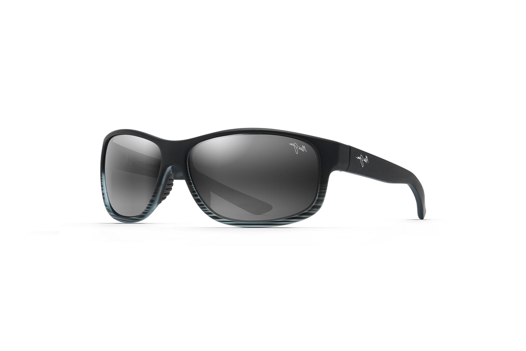 Maui Jim Kaiwi Channel 840-11D Neutral GreyGrey Black Stripe Maui Jim Kaiwi Channel 840-11D Neutral GreyGrey Black Stripe