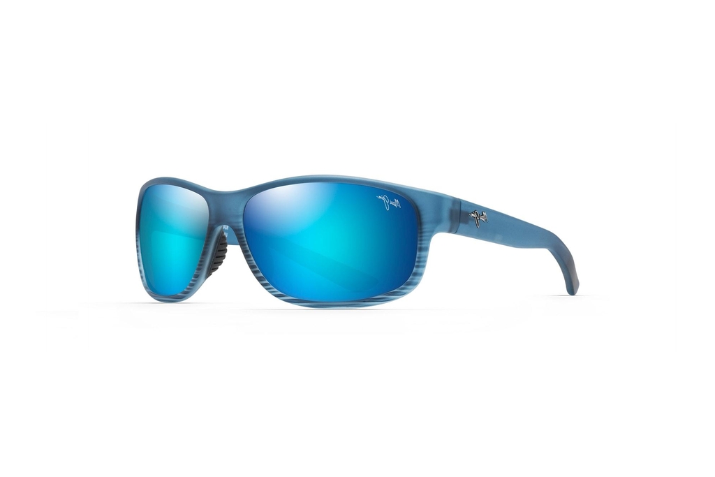 Maui Jim Kaiwi Channel B840-03S Blue HawaiiBlue Black Stripe Maui Jim Kaiwi Channel B840-03S Blue HawaiiBlue Black Stripe