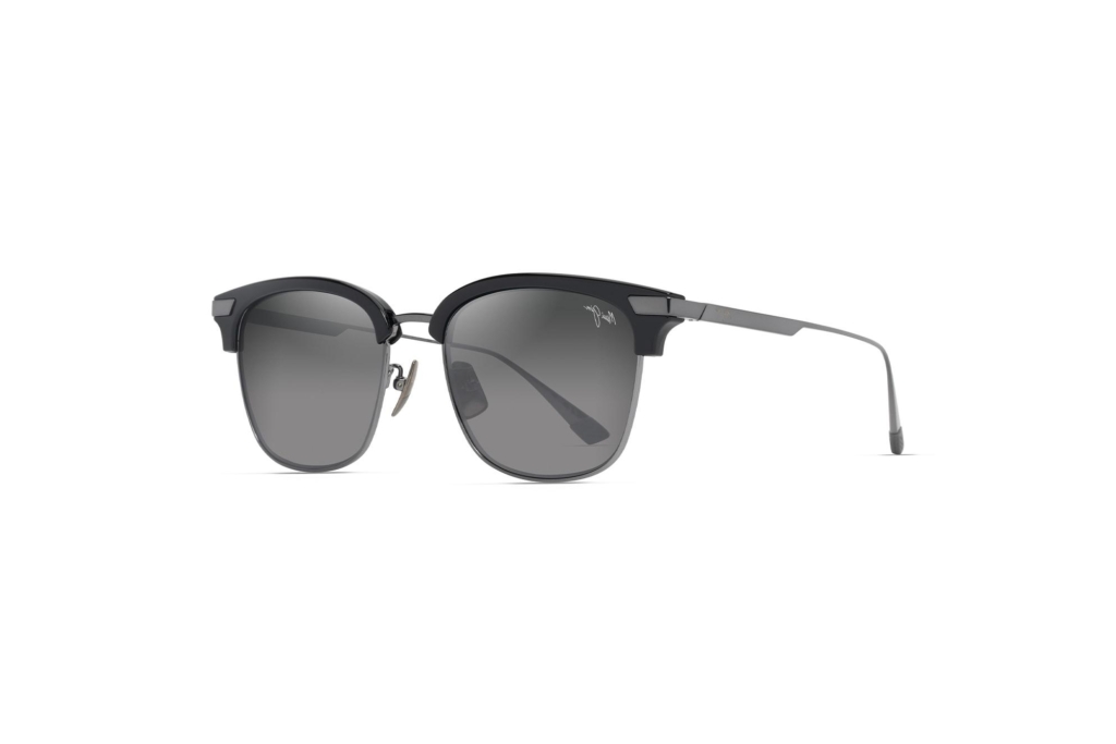 Maui Jim Kalaunu AF GS629-02 Neutral GreyShiny Black w/Dark Silver Maui Jim Kalaunu AF GS629-02 Neutral GreyShiny Black w/Dark Silver