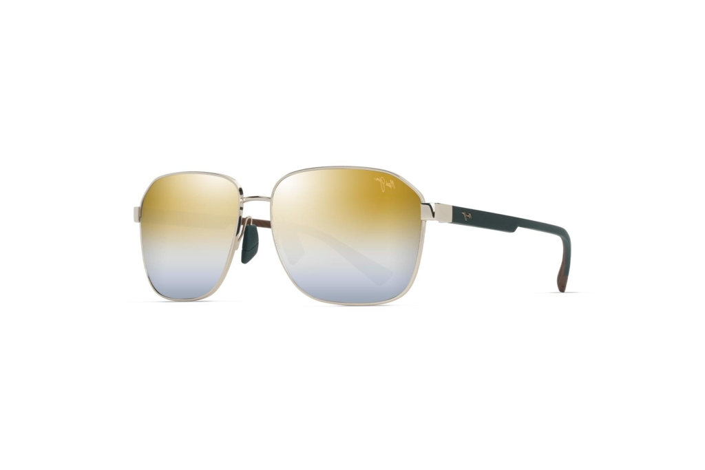 Maui Jim   Onipaa AF DGS651-16 Dual Mirror Gold to SilverShiny Gold w/Green Maui Jim   Onipaa AF DGS651-16 Dual Mirror Gold to SilverShiny Gold w/Green