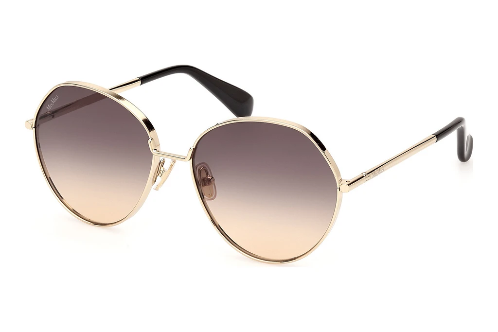 Max Mara   MM0096 32B grau verlaufendGlänzend Blassgold Max Mara   MM0096 32B grau verlaufendGlänzend Blassgold