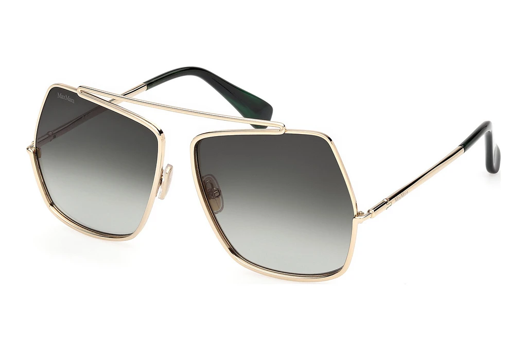 Max Mara   MM0102 32P grün verlaufendGlänzend Blassgold Max Mara   MM0102 32P grün verlaufendGlänzend Blassgold