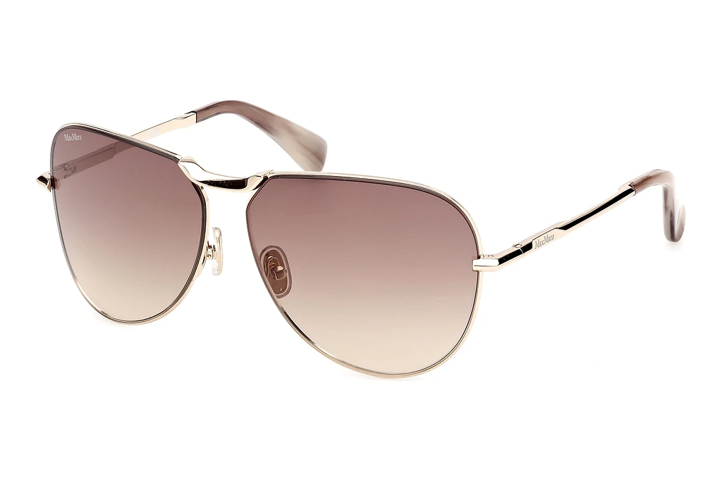 Max Mara MM0134 32F braun verlaufendGlänzend Blassgold Max Mara MM0134 32F braun verlaufendGlänzend Blassgold