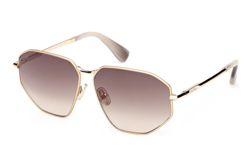 Max Mara MM0143 32F braun verlaufendGlänzend Blassgold Max Mara MM0143 32F braun verlaufendGlänzend Blassgold