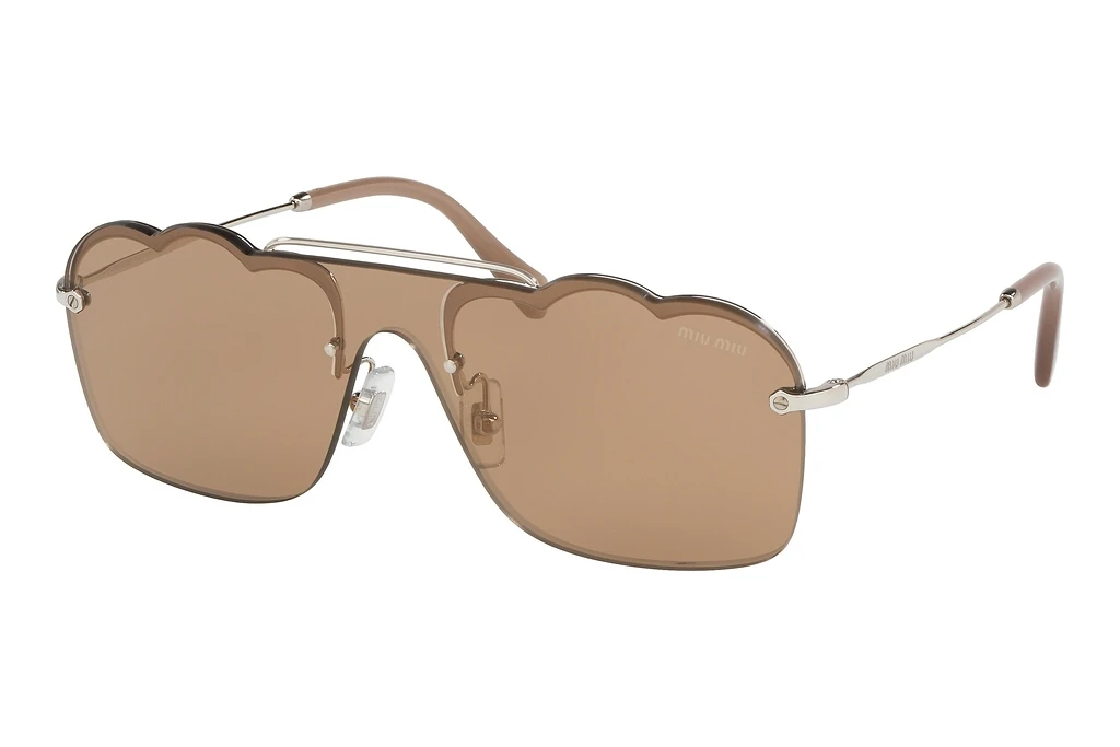 Miu Miu   MU 55US 1BC176 Light Brown Mirror GoldSilver Miu Miu   MU 55US 1BC176 Light Brown Mirror GoldSilver