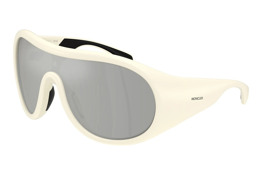 Moncler   ME8004 50028V Clear Mirror SilverMatte Butter Moncler   ME8004 50028V Clear Mirror SilverMatte Butter