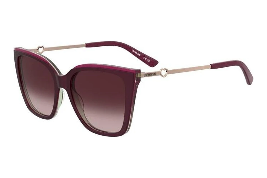 Moschino MOL094/S 9KF/UQ BURGUNDY SHADED PINKROT Moschino MOL094/S 9KF/UQ BURGUNDY SHADED PINKROT
