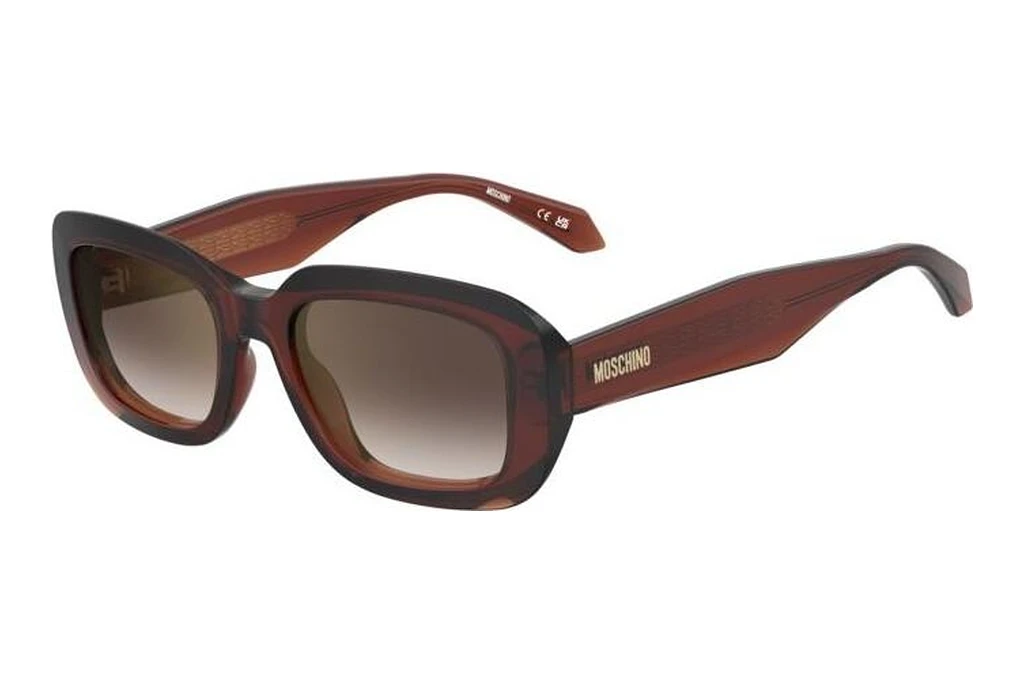 Moschino MOS199/S 09Q/YK GOLD MIRROR ON BURGUNDY SHADEDBRAUN Moschino MOS199/S 09Q/YK GOLD MIRROR ON BURGUNDY SHADEDBRAUN