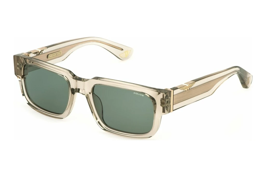 Police SPLP24 06S9 GREY/GREENSHINY KAKI GREEN Police SPLP24 06S9 GREY/GREENSHINY KAKI GREEN