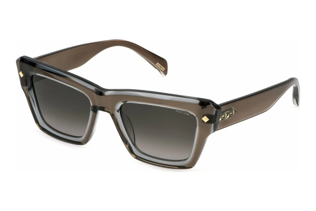 Police SPLP48 0APZ SMOKE GRADIENT BLUEBROWN TOP+GREY Police SPLP48 0APZ SMOKE GRADIENT BLUEBROWN TOP+GREY