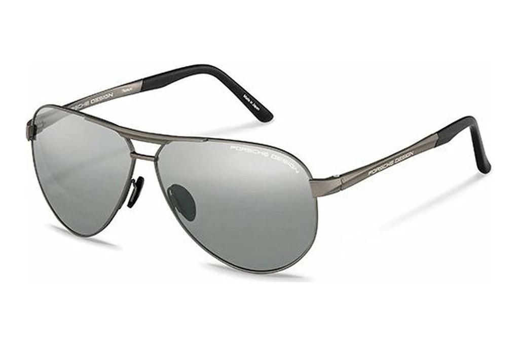Porsche Design P8649 F199 SMOKE/MIRROR SILVERsatin gun Porsche Design P8649 F199 SMOKE/MIRROR SILVERsatin gun