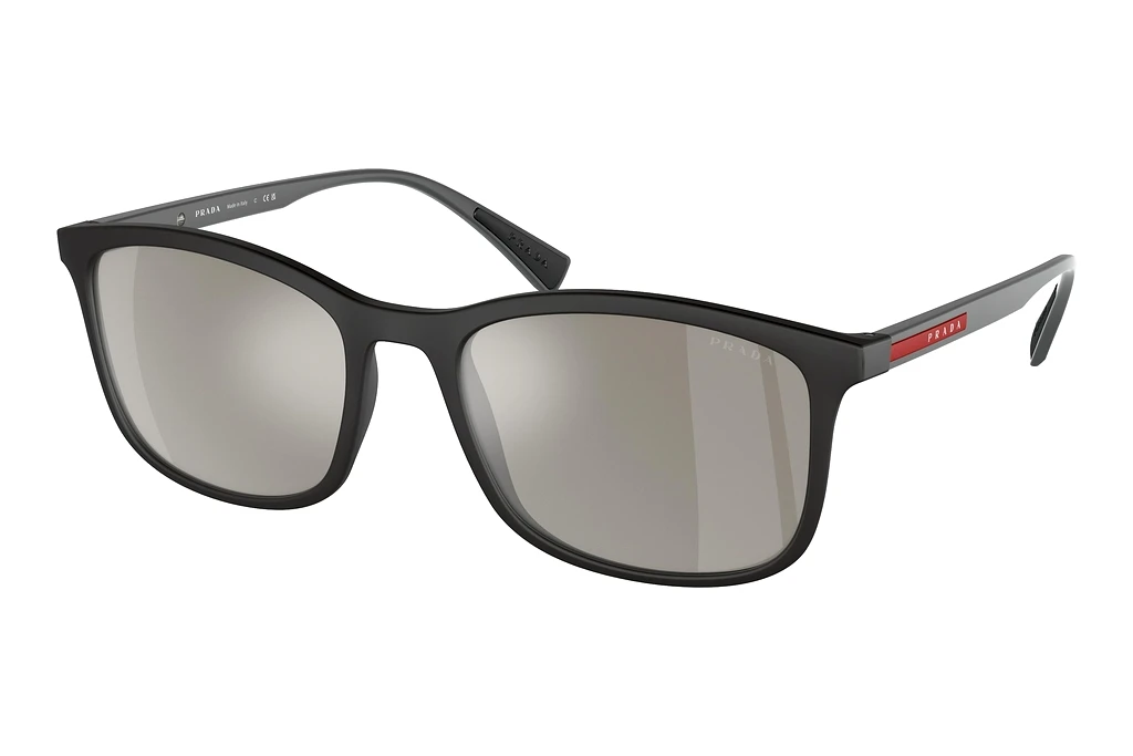 Prada Linea Rossa   PS 01TS DG02B0 Light Grey Mirror SilverBlack Rubber Prada Linea Rossa   PS 01TS DG02B0 Light Grey Mirror SilverBlack Rubber