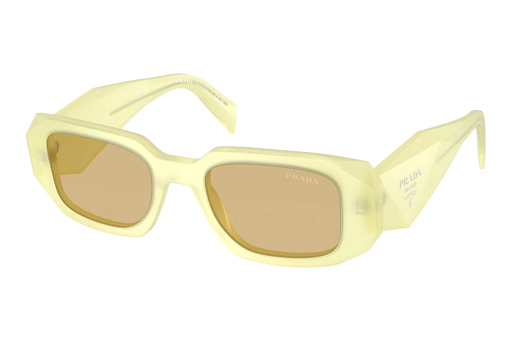 Prada PR 17WS 21G10R YellowFrosted Vanilla Prada PR 17WS 21G10R YellowFrosted Vanilla
