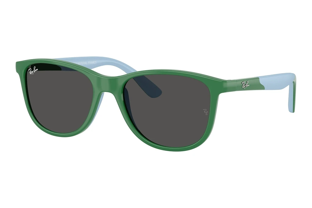 Ray-Ban Kids   RJ9077S 718887 Dark GreyGreen On Rubber Light Blue Ray-Ban Kids   RJ9077S 718887 Dark GreyGreen On Rubber Light Blue