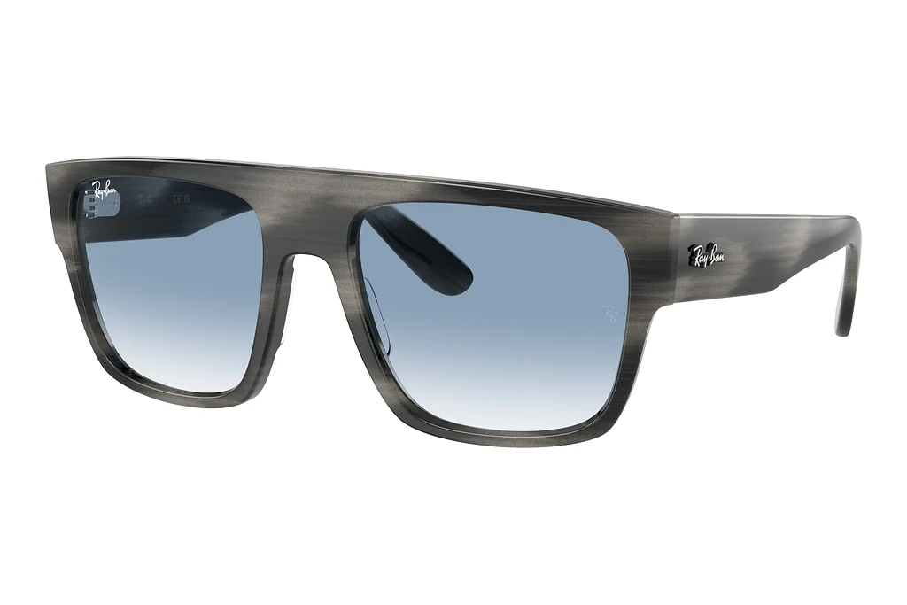 Ray-Ban   RB0360S 14043F Clear & BlueStriped Grey Ray-Ban   RB0360S 14043F Clear & BlueStriped Grey