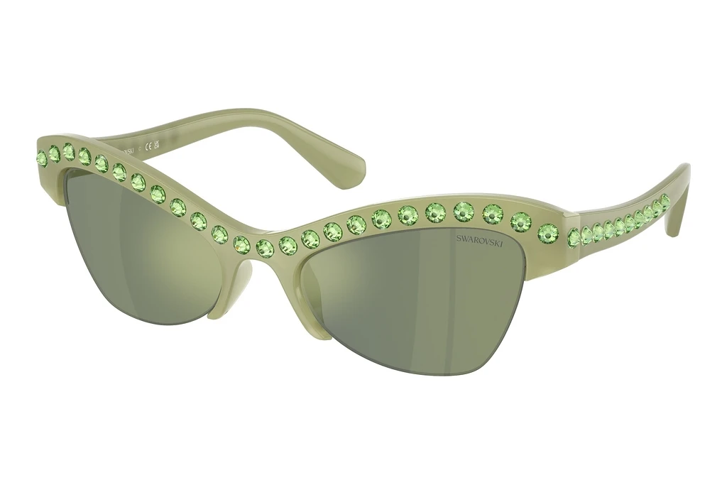 Swarovski   SK6043 10746R Green Mirror GreenMilky Green Swarovski   SK6043 10746R Green Mirror GreenMilky Green